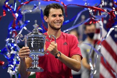 I herrernes US Open-finale i 2020 slog østrigeren Dominic Thiem tyske Alexander Zverev og vandt dermed sin første grand slam-titel. (Arkivfoto)