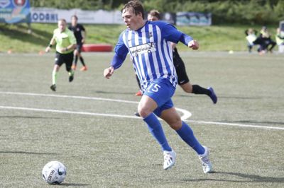Kristian Kirkeby afsonede karantæne i den første af påskens to kampe mod Egen fra Als, men var tilbage i mandagens hjemmekamp. Foto: Henrik Ole Jensen