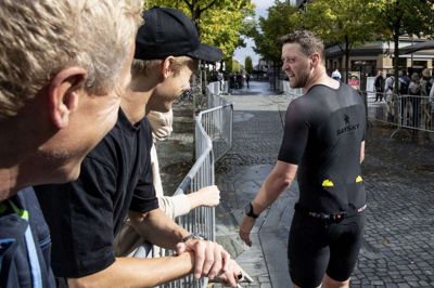 Anders Toft Rosenlund (t.h.) ses her under sidste års Garmin Challenge Herning. Han var også tilmeldt i år. Foto: Jørn Deleuran