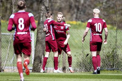 Mark Borup Larsen bragte Tjørring foran i første halvleg, men til sidst var det Fremad, der kunne juble. Foto: Tom Laursen