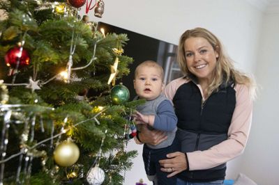 Michelle Vesterby blev i 2019 mor til sønnen Markus. Nu satser hun og manden Claus Vesterby på, at Markus snart bliver storebror, så de sportslige ambitioner er sat lidt på standby. Foto: Tom Laursen