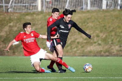 FC Midtjylland tabte knebent 2-3 til portugisiske Benfica i Europas fornemmeste talentturnering, UEFA Youth League. Foto: Tom Laursen