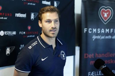 Erik Sviatchenko følger krigen i Ukraine tæt og er meget berørt af situationen i sine forældres hjemland. Men FCM-kaptajnen er også rørt over den støtte, han har oplevet fra danskerne. Foto: Flemming Hansen (Arkiv)