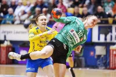 Kristina Jørgensen var den helt store oplevelse, da hun tæskede 12 bolde i kassen mod Nykøbing Falster.