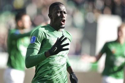Alassana Jatta stod for målet til 2-1, da Viborg avancerede i Conference League-kvalifikationen. (Arkivfoto)