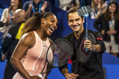 Serena Williams hylder i et opslag på Instagram Roger Federer, som torsdag annoncerede, at han vil indstille karrieren efter Laver Cup. (Arkivfoto).