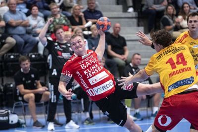 HC Midtjylland tabte til sidste sæsons danske mestre, GOG med 29-33 hjemme i Sportscenter Herning. Foto: Tom Laursen.