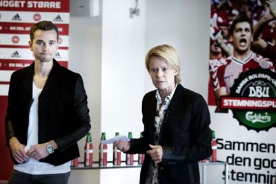 Katja Moesgaard har en fortid som administrerende direktør i DBU, inden hun kom til FC København i 2018. (Arkivfoto).