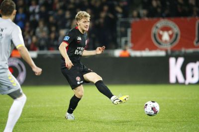 Oliver Sørensen må vente med sin debut på U21-landsholdet. Foto: Malene Tswai