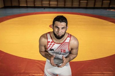 Herning-bryderen Turpal Bisultanov er nomineret til Danmarks største sportspris, Årets Sportsnavn. Foto: Tom Laursen
