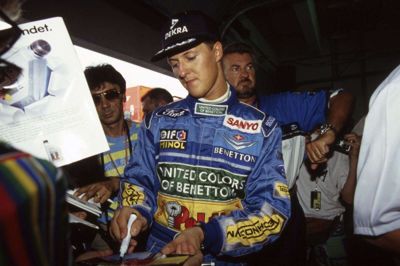 Ford har været med til at vinde adskillige Formel 1-titler. Senest i 1994, hvor Michael Schumacher vandt i sin Benetton-Ford-racer. (Arkivfoto).
