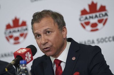 Nick Bontis blev valgt til præsident for det canadiske fodboldforbund, Canada Soccer, i november 2020. Mandag har han sagt op. (Arkivfoto).