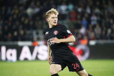 Oliver Sørensen kan få debut på det danske U21-landshold. Foto: Malene Tswai