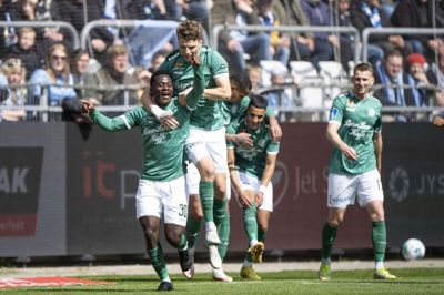 Viborgs spillere kunne juble efter Ibrahim Saids scoring til 1-0 efter et kvarter i superligakampen hjemme mod Randers FC. Viborg endte med at vinde kampen 3-1 og cementere tredjepladsen.