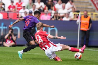 Paulinho scorede til 2-0. Foto: Henning Bagger/Ritzau Scanpix
