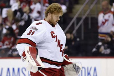 Frederik Andersen har spillet 10 sæsoner i NHL og tager ifølge sin nye kontrakt to sæsoner mere. Foto: Ritzau Scanpix