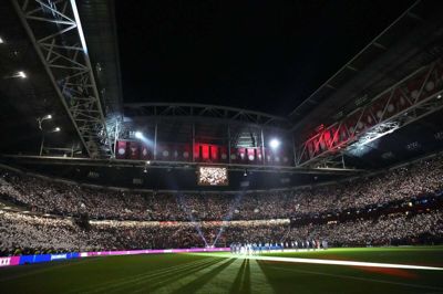 Ajax har hjemme på Johan Cruyff Arena i Amsterdam. (Arkivfoto).