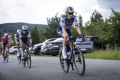 Michael Mørkøv punkterede under 1. etape af cykelløbet PostNord Danmark Rundt. (Arkivfoto).