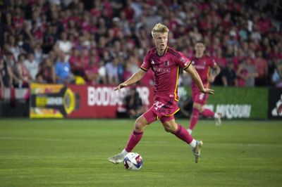 Isak Jensen skiftede sidste år til St. Louis City SC. fra Sønderjyske. (Arkivfoto).