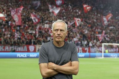 58-årige Christian Streich har været cheftræner i Freiburg siden januar 2012. (Arkivfoto).