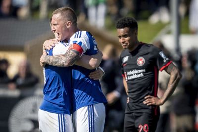 Kaptajn Marcel Rømer (i.m.) og holdkammeraterne i Lyngby har ofte grund til at juble, når modstanderen er FC Midtjylland. Forstadskøbenhavnerne har hentet 14 point i deres seneste 6 ligaopgør mod Ulvene.