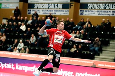 Kasper Kvist scorede seks mål for HC Midtjylland i fredagens nederlag mod Lemvig-Thyborøn.