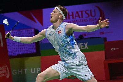 Anders Antonsen leverede endnu en god præstation, da han torsdag gik videre til kvartfinalen i French Open. (Arkivfoto).