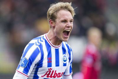 Max Fenger blev matchvinder mod Vejle.