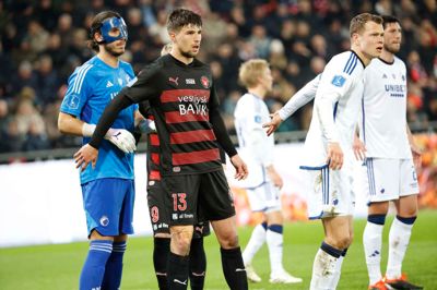 Adam Gabriel (i.m.) og FC Midtjylland stod i vejen for Kamil Grabara og FCK'erne, da de forsvarende mestre 1. marts besøgte MCH Arena. Her vandt Ulvene 2-0. Søndagens gæster kan næppe tåle endnu et nederlag mod guldrivalerne.