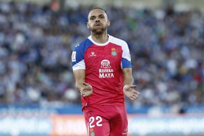 Martin Braithwaite blev topscorer i den næstbedste spanske række, men det var ikke nok til at få en plads på Danmarks EM-hold. (Arkivfoto).