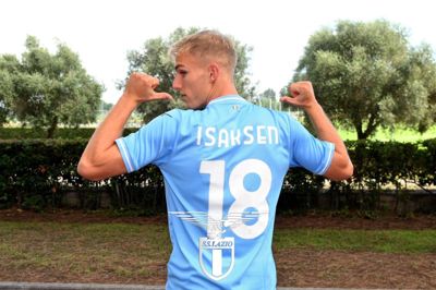 Gustav Isaksens skifte til SS Lazio betyder nu klingende mønt i barndomsklubben Roslev. Foto: Lazios officielle X-konto