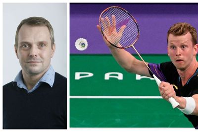 Små forhindringer drillede Folkebladets udsendte, før jeg fik fornøjelsen af at se Kim Astrup fra Videbæk trylle på badmintonbanen i Porte de la Chapelle Arena. Foto: Arun Sankar/AFP/Ritzau Scanpix