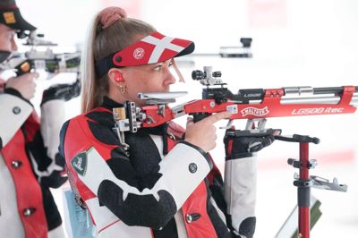Rikke Mæng Ibsen - her under DM-ugen i Herning - nåede ikke sit store mål om en OL-finale trods en fin start.