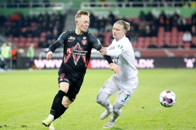 Joel Andersson og Christian Sørensen (t.h.) bliver nu back-kolleger i FCM. Den tidligere Viborg-spiller har lavet en treårig kontrakt med ulvene.