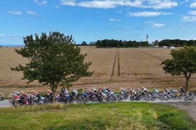 Feltet kørte lørdag fra Stevns til Holbæk.