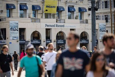 Pernod Ricard har dybe rødder i Marseille, og derfor er et sponsorat med Paris Saint-Germain nu droppet. (Arkivfoto).