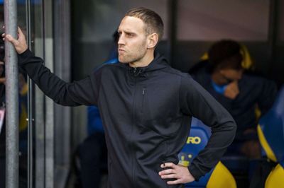 Frederik Birk stod i spidsen for Brøndby i den sidste af to pokalkampe mod AGF i december. (Arkivfoto).