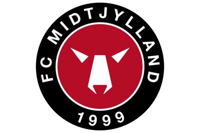Sådan ser det opdaterede FC Midtjylland-logo ud anno 2025. Ændringerne har fået FCM-fansene til tasterne på de sociale medier. Illustration: FC Midtjylland