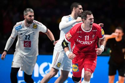 Rasmus Lauge jubler efter en af de 10 scoringer, han noteret sig for i VM-finalen mod Frankrig for to år siden.