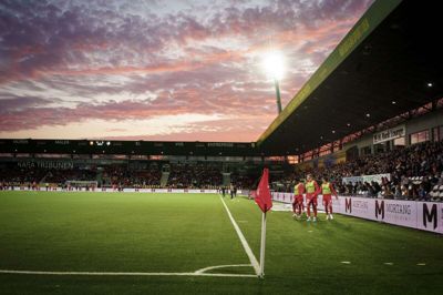 FC Nordsjællands administration har lige nu hjemme på Right to Dream Park.