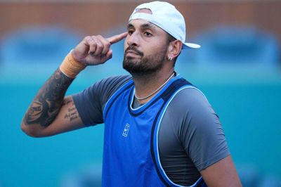 Nick Kyrgios var tydeligt lettet efter sin første sejr i over to år.