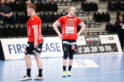 Rasmus Graffe blev aftenens HCM-topscorer med hele 11 mål. Men trods topscorerens mange mål måtte HC Midtjylland se sig slået i egen hal. Foto: Henrik Ole Jensen (Arkiv)
