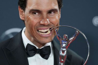 Rafael Nadal modtog mandag en pris ved Laureus World Sport Awards i Madrid.
