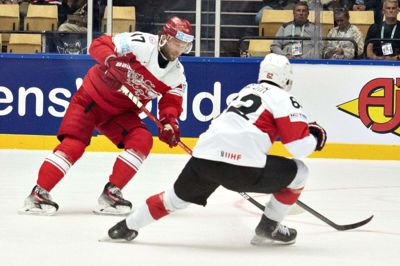 Nicklas Jensen er normalt et af Danmarks farligste våben i overtalsspil. Men heller ikke han er kommet til mange skudmuligheder i de tre første kampe. Henning Bagger/Ritzau Scanpix