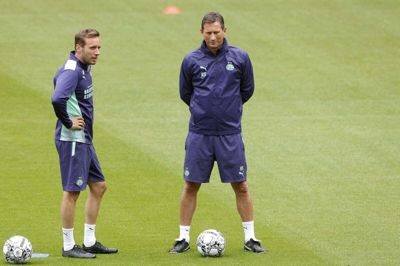 Tyskeren Roger Schmidt har været cheftræner i PSV Eindhoven siden marts 2020. Foto: Jeroen Putmans/Ritzau Scanpix