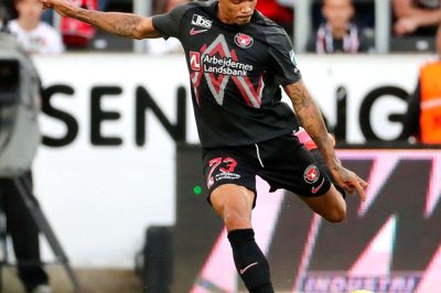 FCM’s nye brasilianske midtstopper, Juninho, har fået stadfæstet sin karantænedom fra Brasilien på i alt otte spilledages karantæne. To af dem er afsonet i hjemlandet. Foto: Tom Laursen