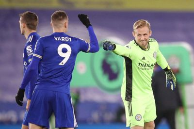 Jamie Vardy har spillet med Kasper Schmeichel i alle sine ti sæsoner som Leicester-spiller.