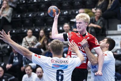 Bjarke Nybo Jørgensen blev delt topscorer for HCM i Aarhus med seks mål. Foto: Tom Laursen