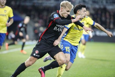 Gustav Isaksen var glad for Albert Capellas. Men måske var matchet mellem FCM og spanieren forkert, funderer topscoreren, som nu ser fremad. Foto: Henrik Ole Jensen