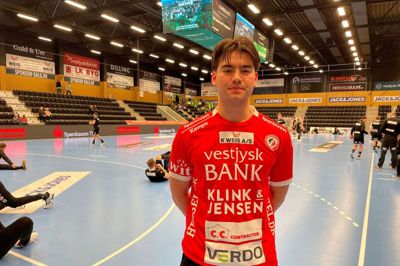 Oscar von Oettingen så sin kommende klub i aktion, da HCM fredag vandt hjemme over Nordsjælland. Foto: Kenneth Kristiansen